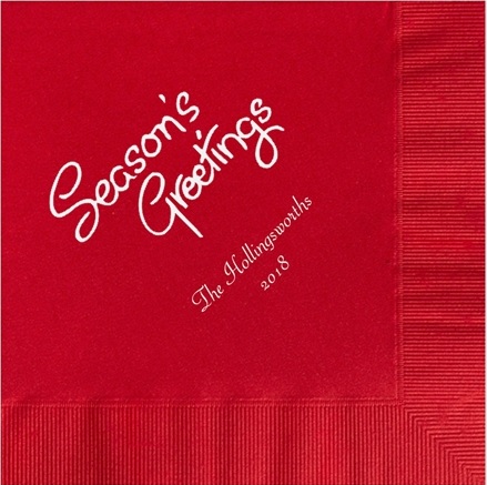 Personalized Christmas Napkins